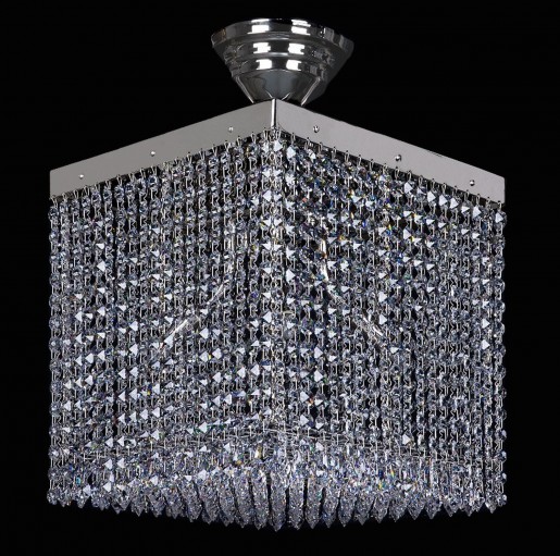 Хрустальный светильник Artglass серия LEANDRA 300x300 nickel