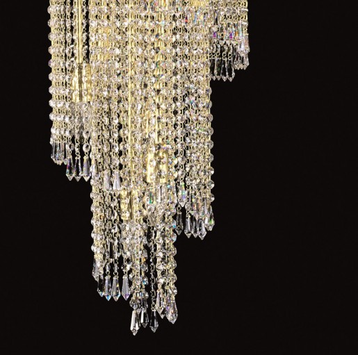 Хрустальный светильник Artglass серия SPIRAL 400x700 drops