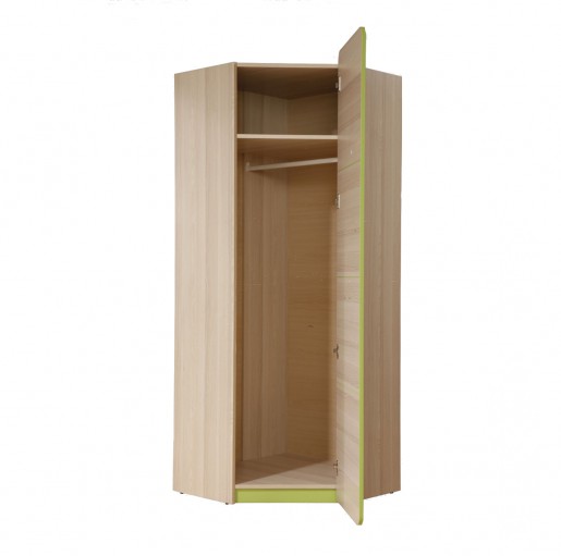 шкаф угловой L14 зелёный
